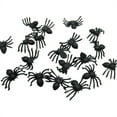 thumbnail image 1 of Vikakiooze 20 PC Halloween Plastic Black Spider Joking Toys Decoration Realistic, Halloween Decorations, 1 of 3