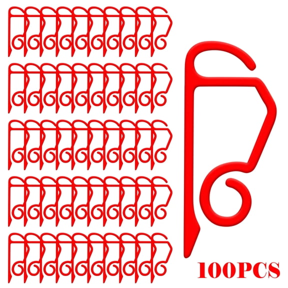 Vikakiooze 2022 100 Pieces Light Clips Holiday Light Clips Outdoor String Light Gutter Hooks Plastic Clip For Hanging Outdoor Lights Christmas Decorations