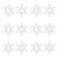 thumbnail image 1 of Vikakiooze 2022 12pcs Christmas Snowflake Clear Crystal Acrylic Rhinestone Frozen for Xmas tree Pendant DIY Decorative Craft Scrapbooking Decor, 1 of 1