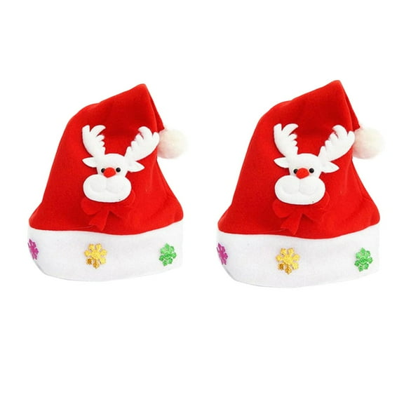 Vikakiooze 2022 Adult fashion green red christmas hat santa hat Christmas Decorations
