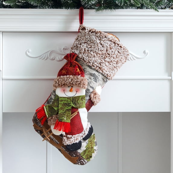 Vikakiooze 2022 Candy Bag Christmas Gift Christmas Tree Decoration Stockings Christmas Snowman Socks Decoration Christmas Decorations