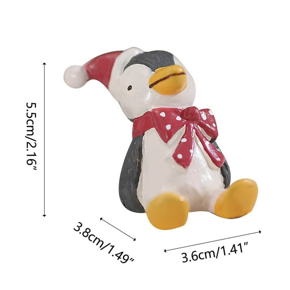 Vikakiooze 2022 Christmas Mini Resin Christmas Ornaments Holiday Home Decoration Ornaments Christmas Decorations