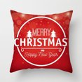 thumbnail image 1 of Vikakiooze 2022 Christmas Pillow Case Glitter Polyester Sofa Throw Cushion Cover Home Decor 1pcs, 1 of 2