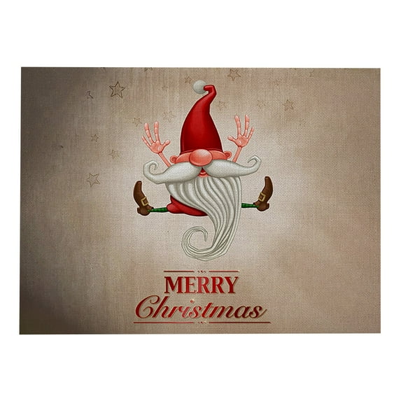 Vikakiooze 2022 Christmas Placemat Family Table Atmosphere Arrangement Supplies Decorations