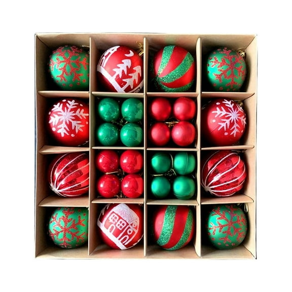 Vikakiooze 2022 Christmas Sale! 44 Pieces Of Christmas Ball Ornaments Christmas Tree Decoration Holiday Wedding Party Decoration