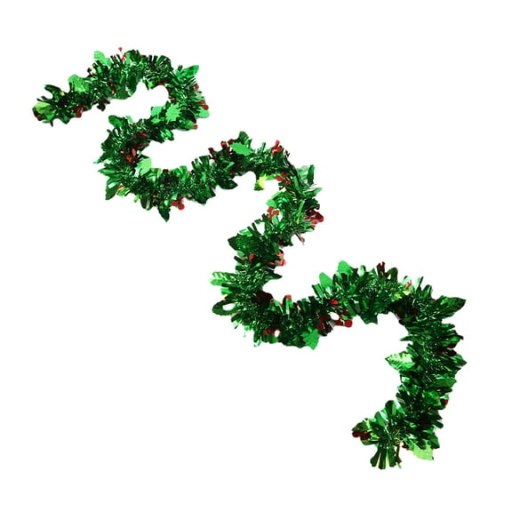 Vikakiooze 2022 Christmas Scene Decoration Supplies Color Strips 2M Red Berry Double Leaf Ornaments Tops Christmas Decorations