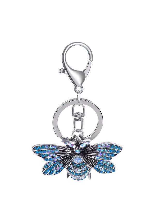 2022 Home Decor Clearance Creative Diamond Butterfly Keychain Exquisite Animal Key Ring Pendant