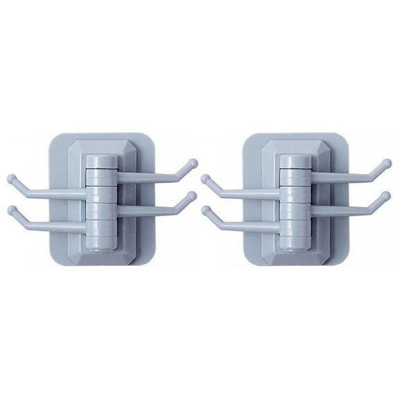 Vikakiooze 2022 Home Storage and Organization Creative Four-link Rotating Hook Strong Viscose Towel Rack Bathroom Wall Shelf Free Punching And Traceless Sticky Hook