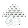 thumbnail image 1 of Vikakiooze 100 pcs Small Sample Empty Clear Container Jar with Lid Covers Cases for Cream, 1 of 6