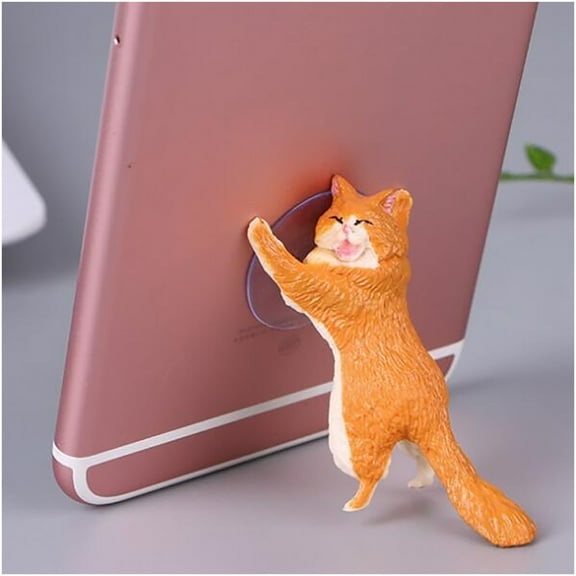 Vikakiooze 2022 Home Storage and Organization Children's Adult Toy Cat Mobile Phone Holder Cute Cat Gift Portable Creative