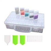 Vikakiooze 2022 Home Storage and Organization Diamond Embroidery Box Diamond Painting Accessories Storage, Transparent Diamon