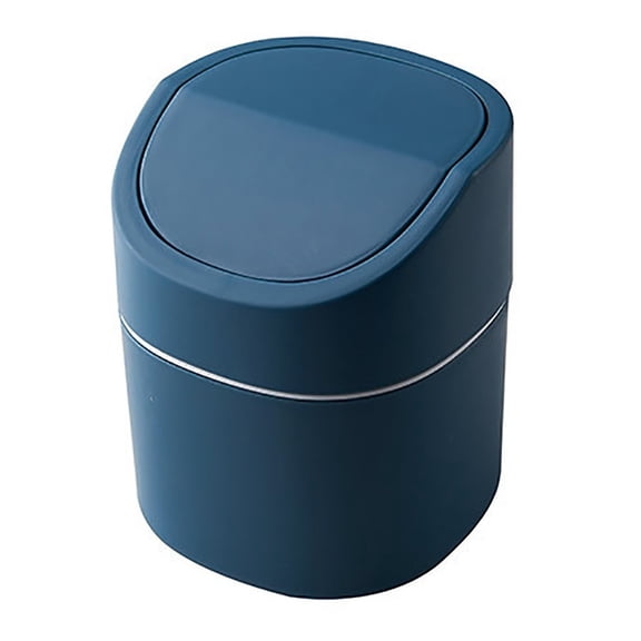 Vikakiooze 2022 Home Storage and Organization Mini Creative Covered Kitchen Living Room Trash Can Clamshell Design