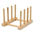 thumbnail image 1 of Vikakiooze 2022 Home Storage and Organization Multifunctional Bamboo Kitchen Dish D rain Rack Tableware Storage Rack, 1 of 2