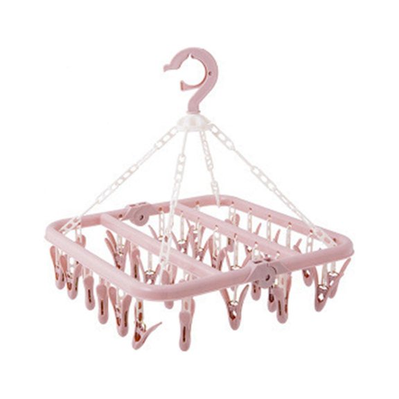 Vikakiooze 2022 Home Storage and Organization Plastic Foldable Clip Space Saving Indoor Socks Drying Rack