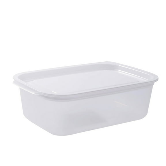 Vikakiooze 2022 Home Storage and Organization Transparent Covered Rectangular Refrigerator Food Container Storage Box Kitchen