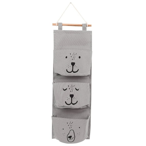 Vikakiooze 2022 Home Storage and Organization Wall Hanging Bag, 3 Pocket Hanger, Bathroom Baby Hanging Bag, 3 Pocket Folding