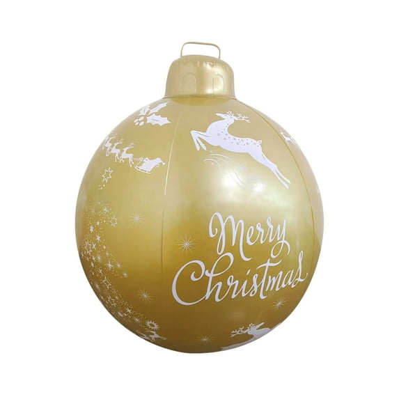 Vikakiooze 2022 Outdoor Christmas Inflatable Decorated Ball Giant Christmas Inflatable Ball Christmas Tree Decorations