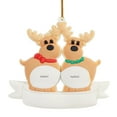 thumbnail image 1 of Vikakiooze 2022 Personalized Elk Family Sleigh Christmas Tree Decoration Christmas Souvenirs, 1 of 2