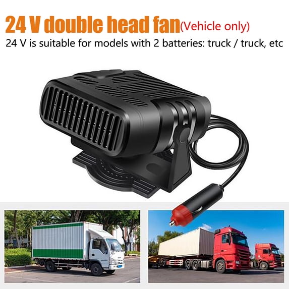 Vikakiooze 2022 Winter Clearance Car Fan Windshield Defroster Automobile Heater Warmer Vehicle Demister Fast Heater 24V Portable Car