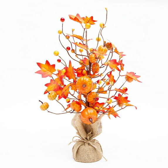 Vikakiooze 2023 Christmas Lights Outdoor Fall Home Decor, 17.7ft Illuminated Fall Maple Tree With Warm White LED Lights For Fall Decor Christmas Decor
