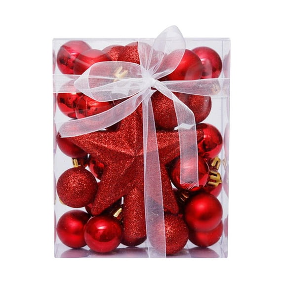 Vikakiooze 2023 Christmas Sale! 30PCS Christmas Ball Baubles Party Christmas Tree Decorations Hanging Ornament Decor