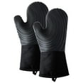 thumbnail image 1 of Vikakiooze 2023 Clearance under10, 1 Pair Silicone Oven Mitts Extra Long Flexible Oven Gloves with Quilted Liner, 1 of 5