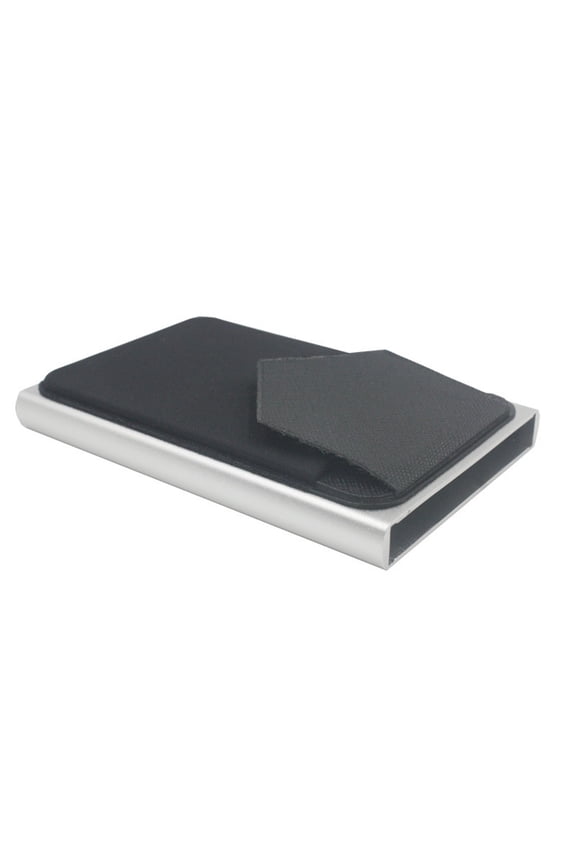2023 Home Storage and Organization Aluminum Automatic Card Push Box Belt Cover Anti-theft Bank Card Holder RFID Card Box