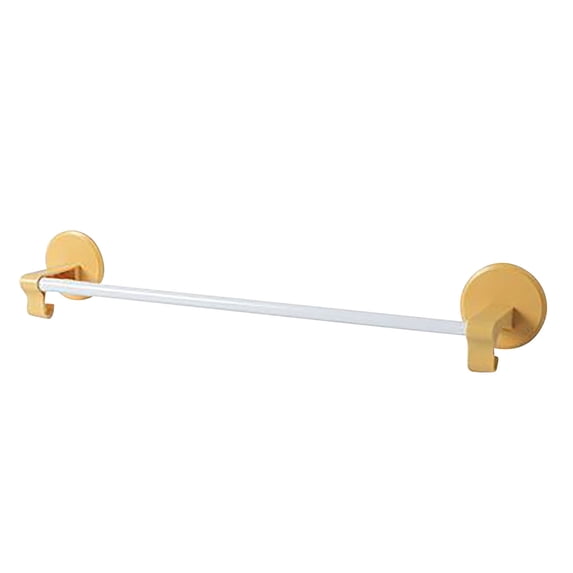Vikakiooze 2023 Home Storage and Organization Bathroom Towel Rack Hole Free Towel Rod Single Pole Hanger Bathroom Towel Rack Household Towel Rack