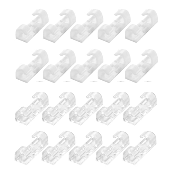 Vikakiooze 2023 Home Storage and Organization Wire Organizer Fixed Clip Card Network Cable Data Cable Buckle 40PCS