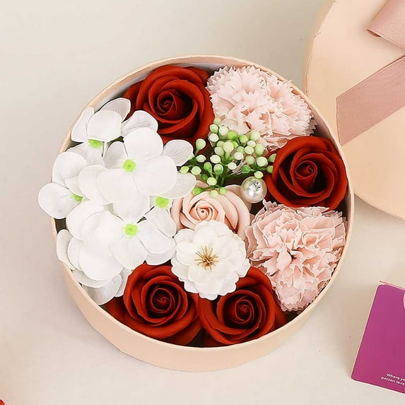 Vikakiooze 2023 New Year's Gift Valentine'S Day Decor,Simulation Rose Flower with Box ,Best Gifts Ideas for Her Women Girls Mom Birthdays Valentines Day Gifts Promotion on Sale