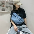 thumbnail image 1 of Vikakiooze Denim Shoulder Bag For Women Men Ho-bo Tote Bag Casual Bag Retro Crossbody Bag Large Capacity Purse, 1 of 9