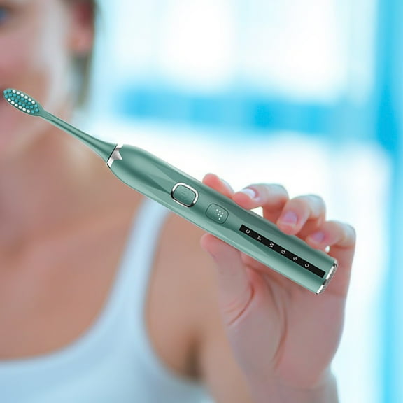 Vikakiooze 2023 Promotion on sale, Electric Toothbrush With Smart Timer, 5 Modes, 2 Brush Heads, Power Rechargeable Toothbrush For Adults And Kids