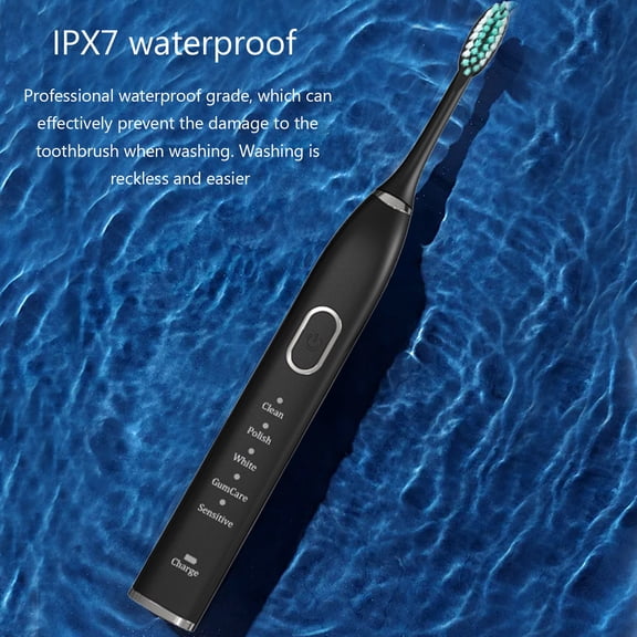 Vikakiooze 2023 Promotion on sale, Electric Toothbrush With Smart Timer, 5 Modes, 3 Brush Heads, Power Rechargeable Toothbrush For Adults And Kids