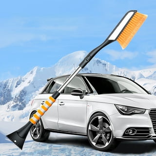  VaygWay Ice Scraper and Extendable Snow Brush for Car  Windshield- Adjustable Length Foam Grip 360° Pivoting Brush Head for Snow,  2 in 1 Sturdy Winter Ice and Snow Remover for Car
