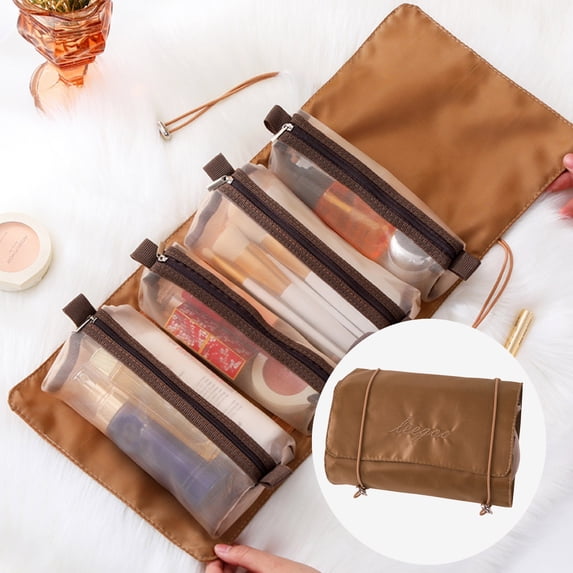 Vikakiooze 2023 Promotion on sale, Four In One , Travel Bag, Not Including Cosmetics, Makeup Travel Orgzer For Accessories, Shampoo, Full Sized Container, Toiletries