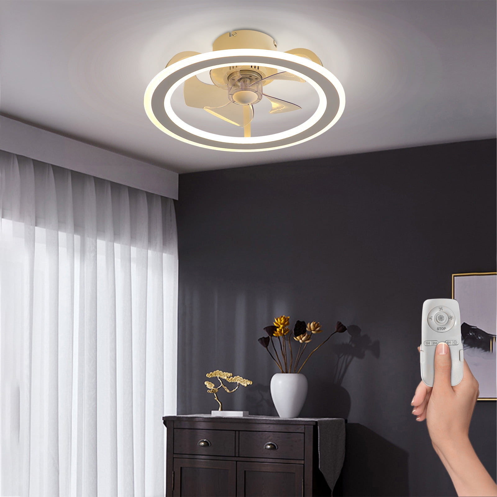 Vikakiooze 2023 Promotion on sale, Modern Ceiling Fan With Light Low ...