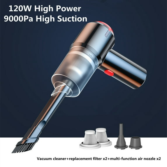 Vikakiooze Portable Handheld Wireless Car Vacuum Cleaner Household Compact & Large Suction Mini Vacuum Cleaner With Rear I ation Function
