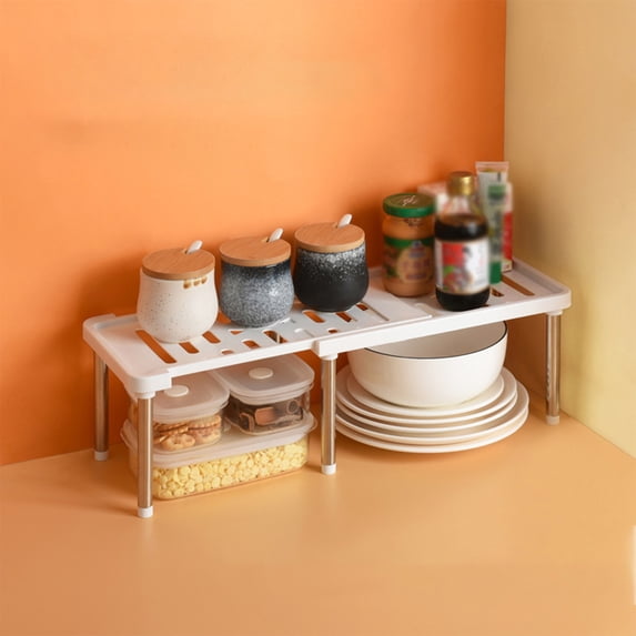 Vikakiooze 2023 Promotion on sale, Retractable Shelf, Scalable To 24 Inches, Storage Shelf, Home Commodity Shelf, For Kitchen, Sink, Bathroom, Living Room, Cupboard