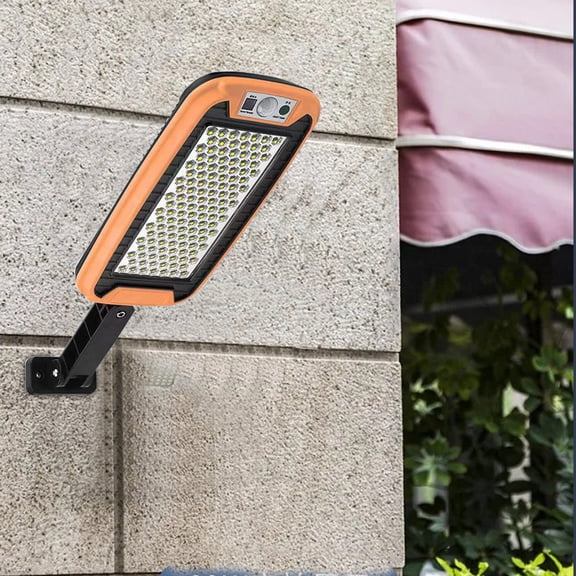 Vikakiooze 2023 Promotion on sale, Solar Street Light, IP65 Waterproof Outdoor Solar Powered Lights Dusk To Da-wn With Motion Sensor LED Security Flo-od Light For Parking Lot, Remote Control