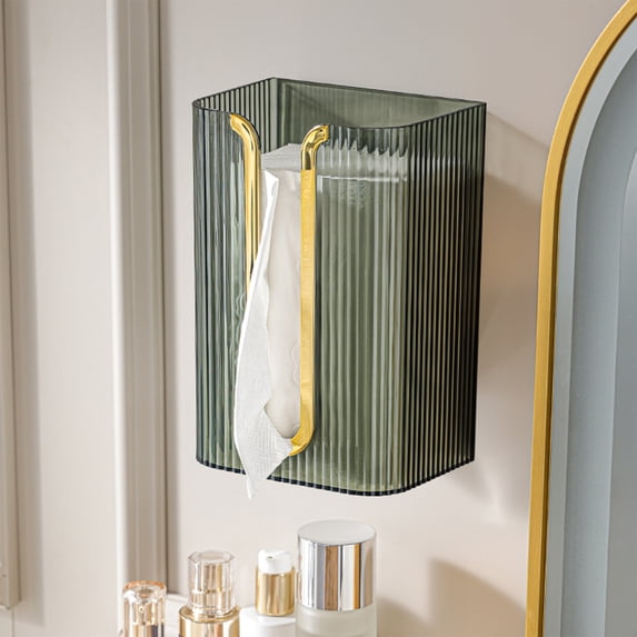 Vikakiooze 2023 Promotion on sale, Tissue Box Wall Mounted Tissue Holder Toilet Paper Storage Box Hanging Tissue Box Shelf Storage Dispenser Suitable For Bathroom Kitchen Toilet Bedroom