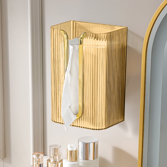 Vikakiooze 2023 Promotion on sale, Tissue Box Wall Mounted Tissue Holder Toilet Paper Storage Box Hanging Tissue Box Shelf Storage Dispenser Suitable For Bathroom Kitchen Toilet Bedroom