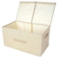 thumbnail image 1 of Vikakiooze 2023 Storage Box Collapsible Linen Fabric Clothing Basket Bins Toy Box Organizer, 1 of 1