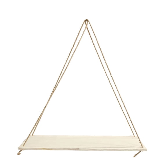 Vikakiooze 2023 Wood Swing Hanging Rope Wall Mounted Floating Shelves ็ป่ตๆlant Flower Pot