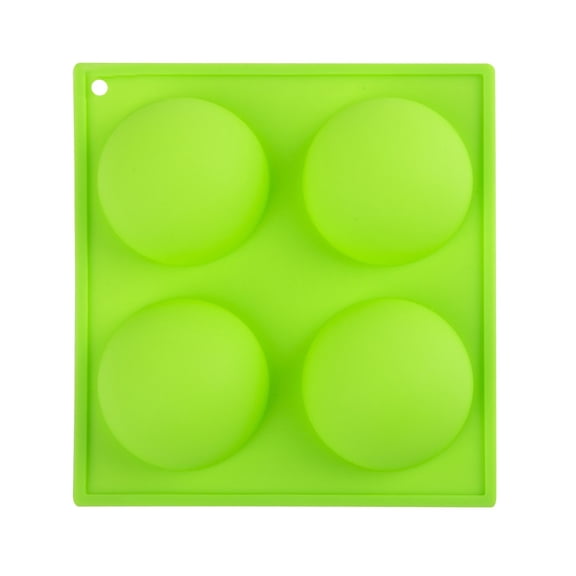 Vikakiooze 2023 under10, 4 Cups Half Ball Sphere Silicone Cake Mold Muffin Chocolate Cookie Baking Mould