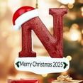 thumbnail image 1 of Vikakiooze 26 Letters Christmas Tree Decoration Pendant Christmas Tree Ornaments Personalized DIY Christmas Ornaments Christmas Decoration Xmas Tree Hanging Decor, 1 of 6