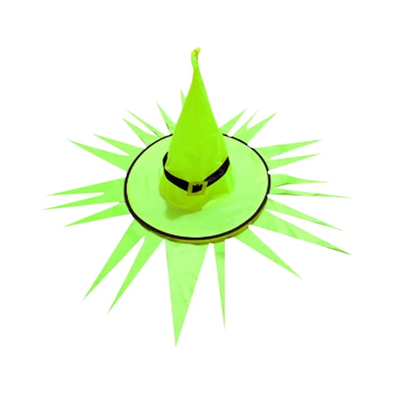 Vikakiooze 2PC Halloween Witch Hat Party Decoration Props LED Glowing Ghost Hat, Halloween Decorations
