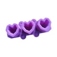 thumbnail image 1 of Vikakiooze 3 Silicone Heart Shaped Ice Glass Cocktail Silicone Ice Cubes Tasteless Succulent Flower Pot Gypsum Mould, 1 of 5