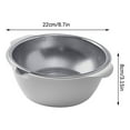 thumbnail image 1 of Vikakiooze 304 Stainless Steel Microporous Colander With Handle, Rice Washers Microporous Strainer Set for Washing Vegetables And Rice, And Draining Cooked Pasta, Colander Mixing Bowl Set, S, 1 of 6