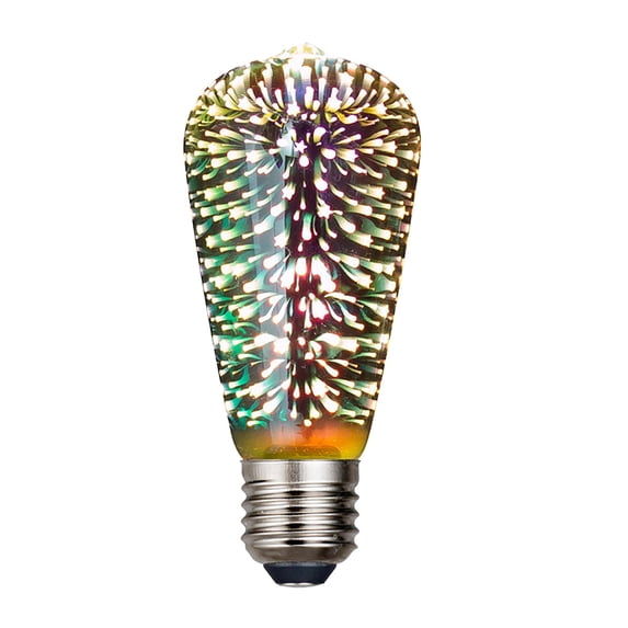 Vikakiooze 3D Led Bulb, Multicolor Light Bulb Light Bulb Colorful Light Bulb, Party Light Bulb, Stain Glass Light Bulb, Light Bulb, Christmas Decorations
