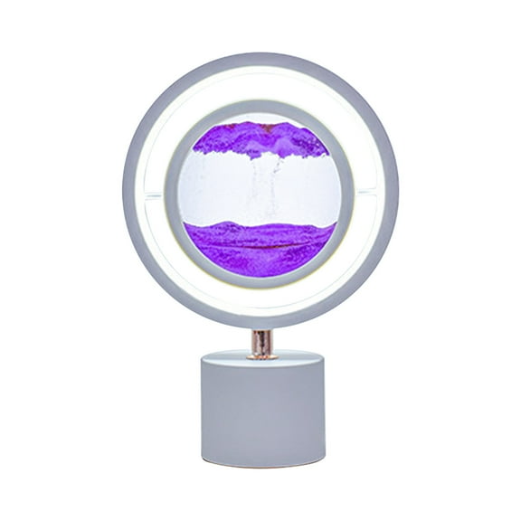 Vikakiooze 3D Mobile Sand Painting, 360 ยฐ Rotating Quicksand Table Lamp, Creative Art Sand Painting Liquid Movement, Living Room Bedroom Decorations (10ML)